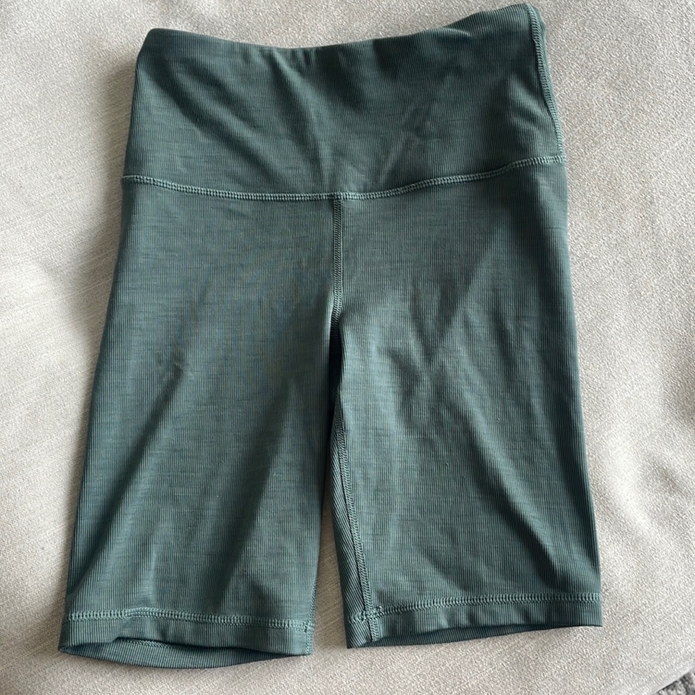 Army Green biker shorts - never worn